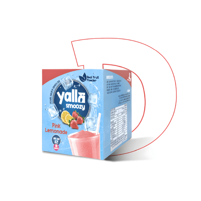 Yalla Smoozy Pink Lemonade box 10 sachets